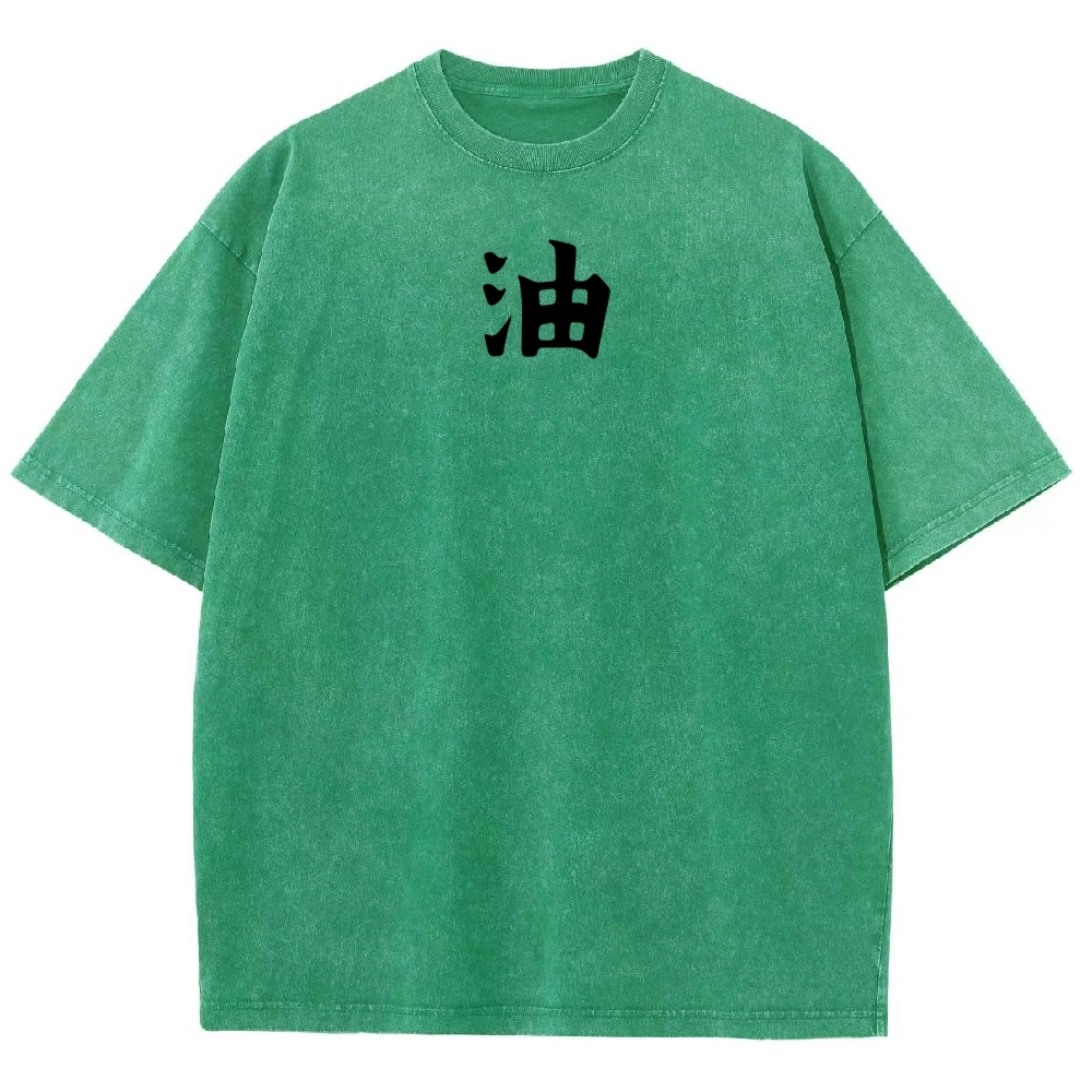 Naruto Sannin Jiraiya Printed Vintage Washed Tee Unisex Oversize Cotton T-shirt-Coordom