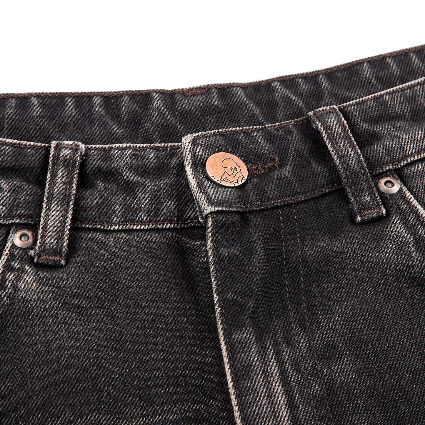 "awakening" Jorts brown tint-Coordom
