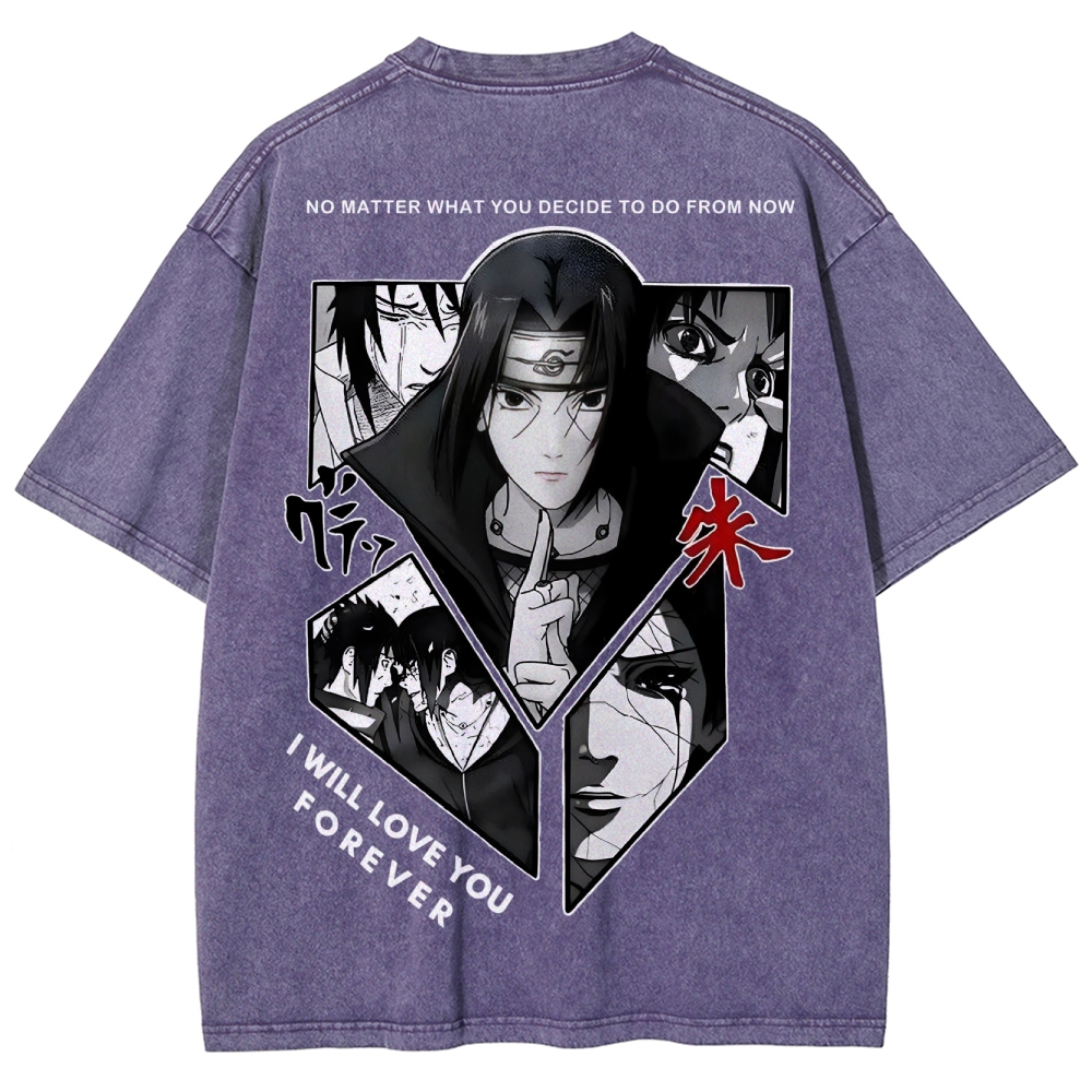 Naruto Unisex Fit Washed T-Shirt 2502003552-Coordom