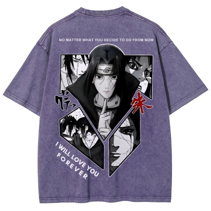 Naruto Unisex Fit Washed T-Shirt 2502003552-Coordom