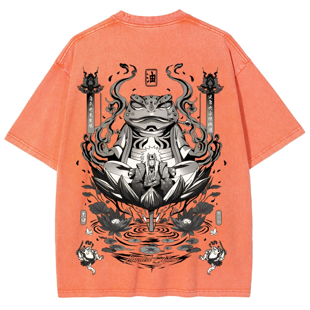 Jiraiya Unisex Fit Washed T-Shirt 2510008383-Coordom