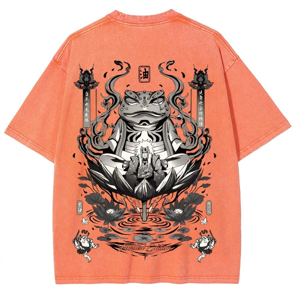 Jiraiya Unisex Fit Washed T-Shirt 2510008383-Coordom