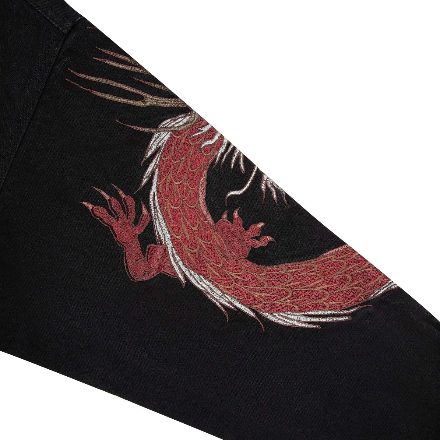 "yakuza" denim Jacket black-Coordom