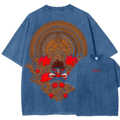 Naruto Unisex Fit Washed T-Shirt 2507012467-Coordom