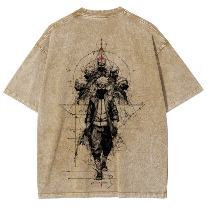 Naruto Unisex Fit Washed T-Shirt 2508017087-Coordom