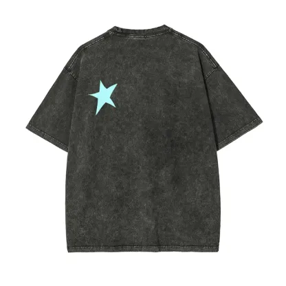 Josuke Higashikata (JoJo's Bizarre Adventure Part 8: The Gospel of JoJo) -- Short Sleeve Cotton Unisex Retro Wash Tee-Coordom