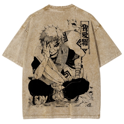 Naruto Unisex Fit Washed T-Shirt 2504014317-Coordom