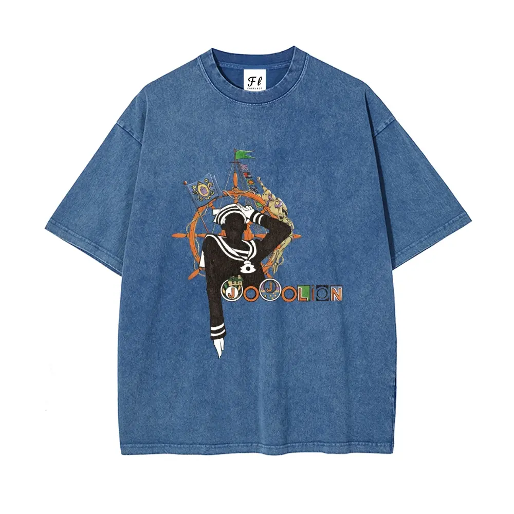 Josuke Higashikata  Jojolion JoJo's Bizarre Adventure Part 8: The Gospel of JoJo Short Sleeve Cotton Unisex Retro Wash Tee-Coordom