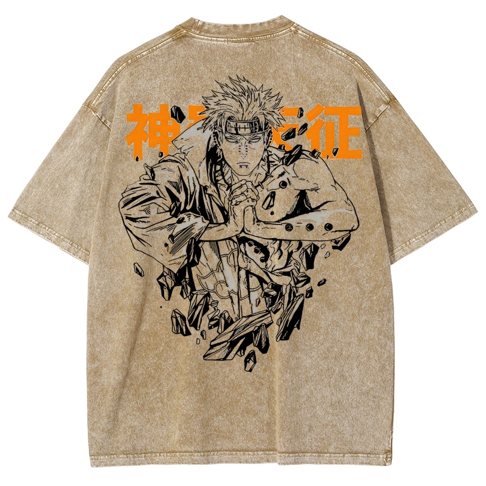 Naruto Unisex Fit Washed T-Shirt 2502003593-Coordom