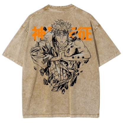 Naruto Unisex Fit Washed T-Shirt 2502003593-Coordom