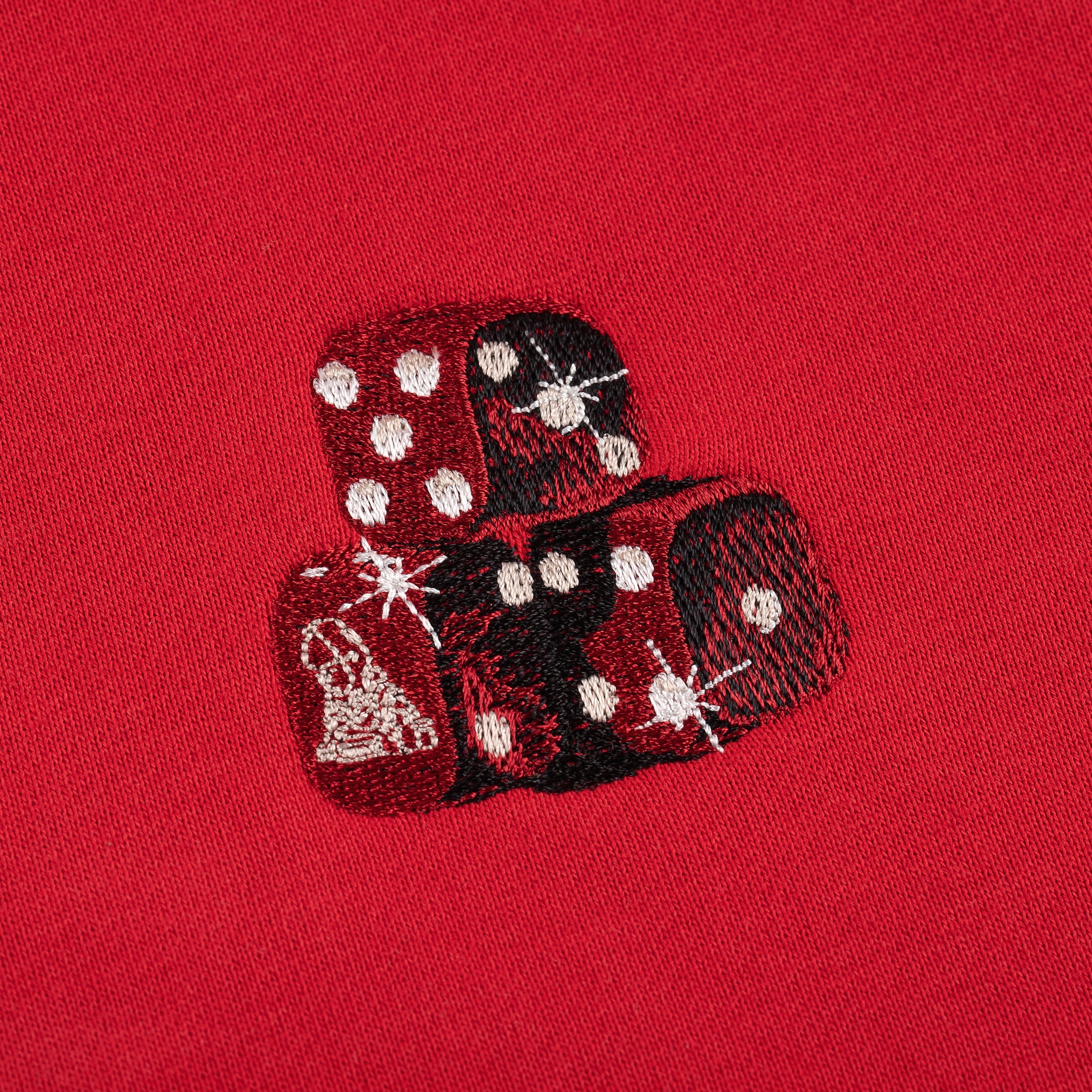 "dice" Hoodie red-Coordom