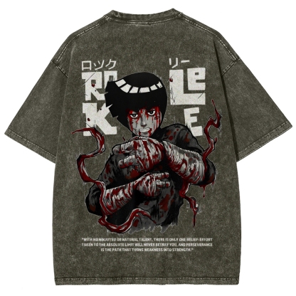 Naruto Unisex Fit Washed T-Shirt 2602007501-Coordom
