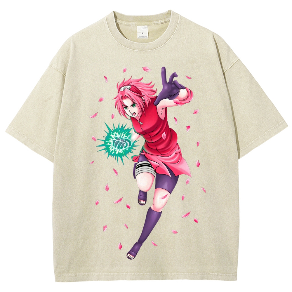 Naruto Unisex Fit Washed T-Shirt 2507030119-Coordom