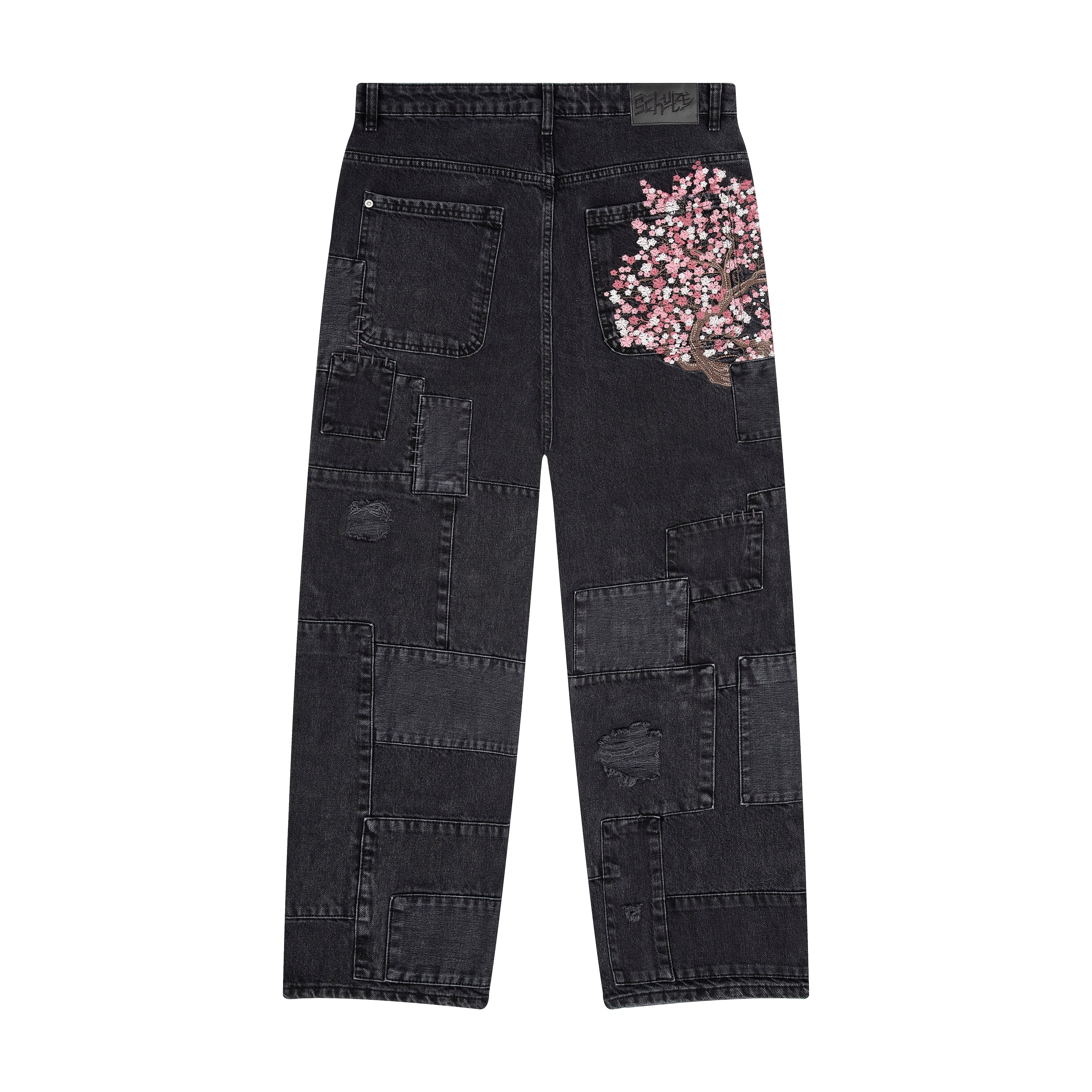 "blossom v2" patchwork Denim black-Coordom