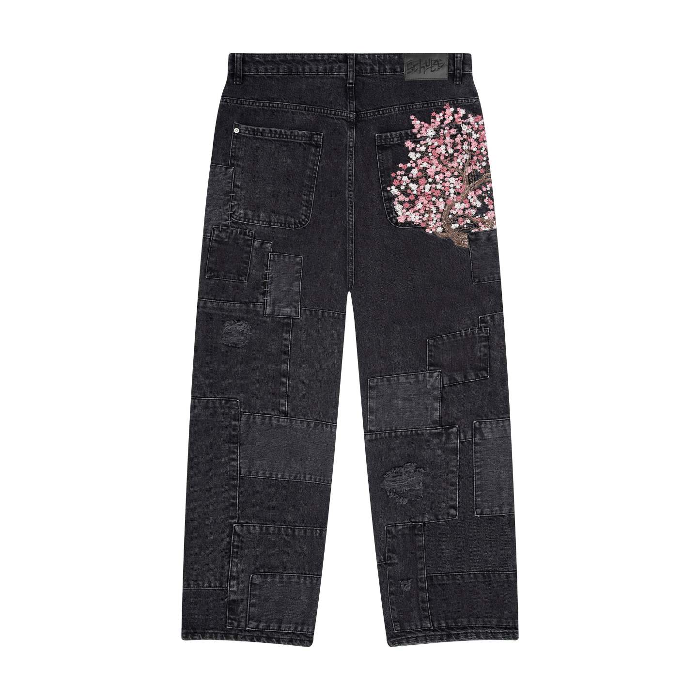 "blossom v2" patchwork Denim black-Coordom