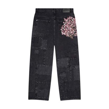 "blossom v2" patchwork Denim black-Coordom