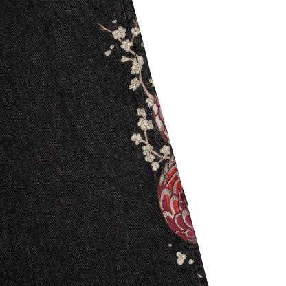 "yakuza" raw Denim black 01-Coordom