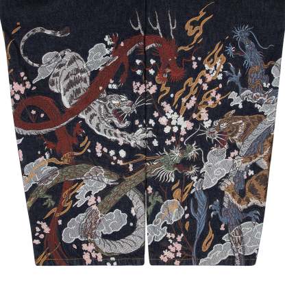 "yakuza" raw Denim blue-Coordom