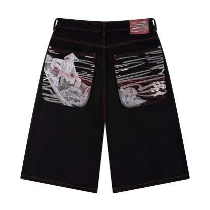 "lotus" Jorts black-Coordom