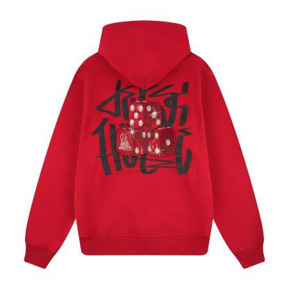 "dice" Hoodie red-Coordom