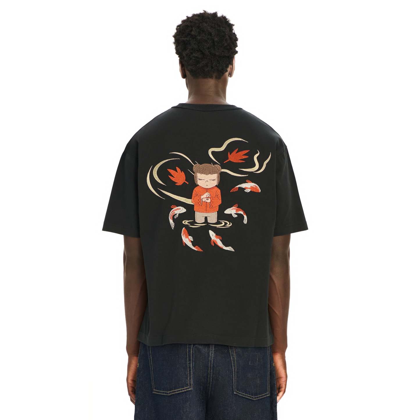 "koi" T Shirt black-Coordom