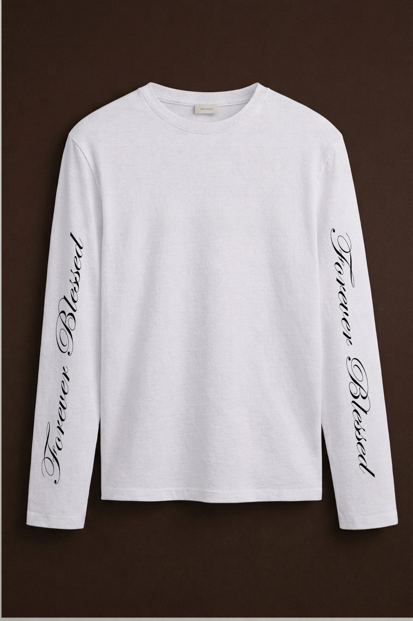 LONGSLEEVE FOREVER BLESSED SLEEVE|Streetwear Oversized Vintage Casual Wear-Coordom