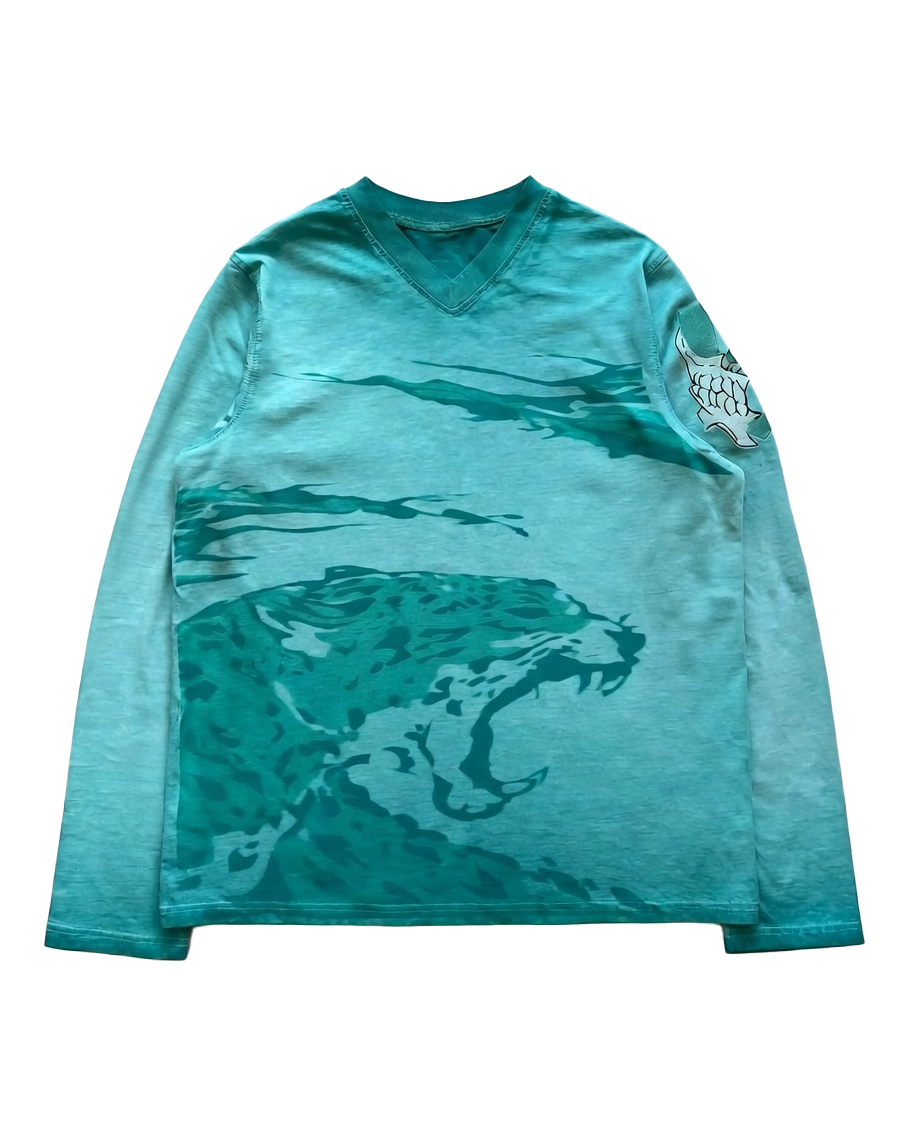 Grimmjow Jaguar Sleeve Top | Bleach Anime Streetwear Casual Shirt-Coordom