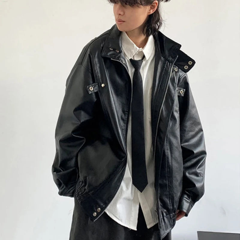 Dark Moon Leather Jacket-Coordom