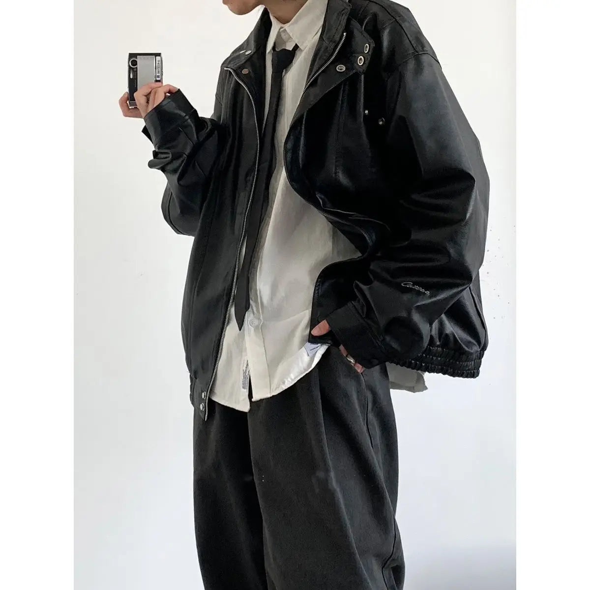 Dark Moon Leather Jacket-Coordom