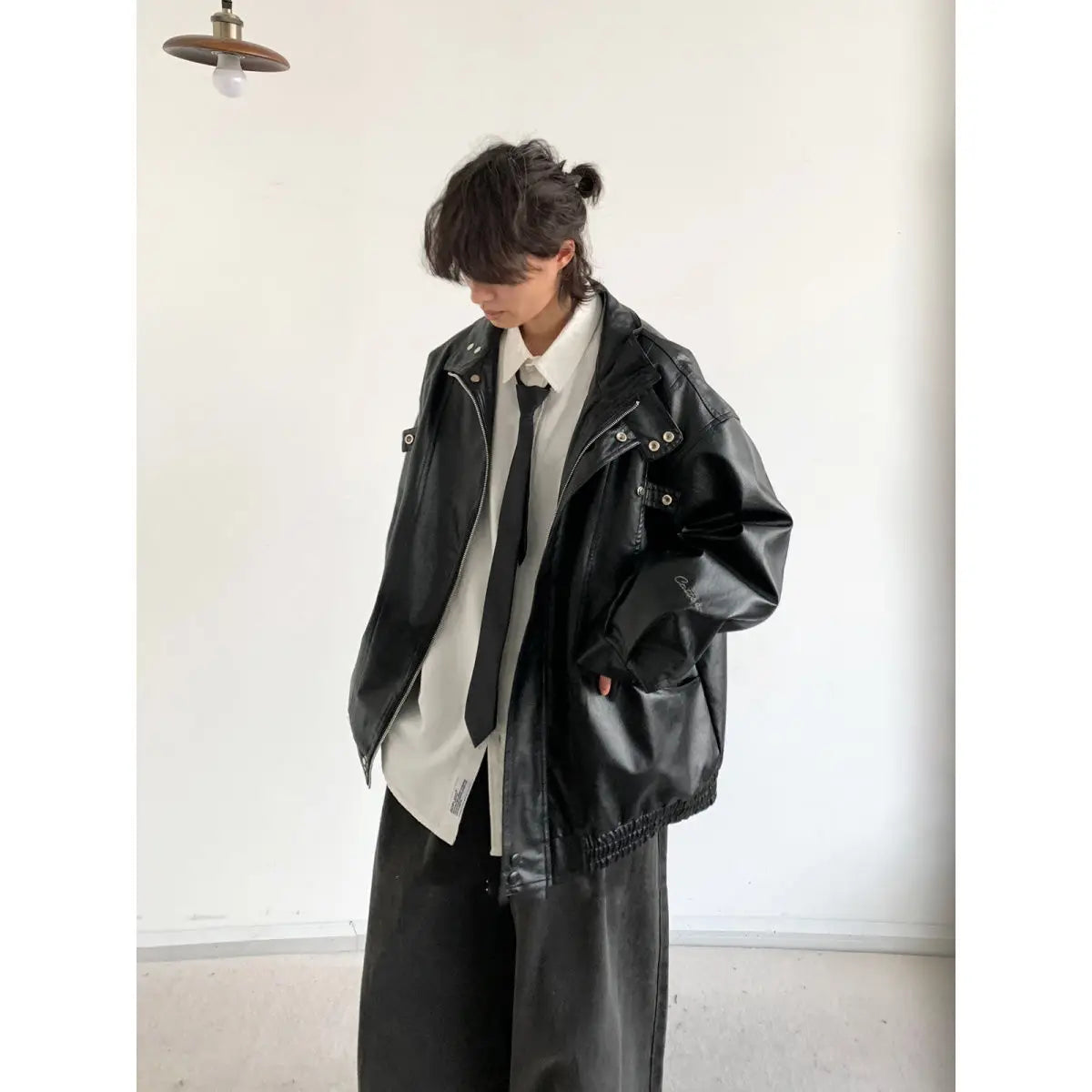 Dark Moon Leather Jacket-Coordom