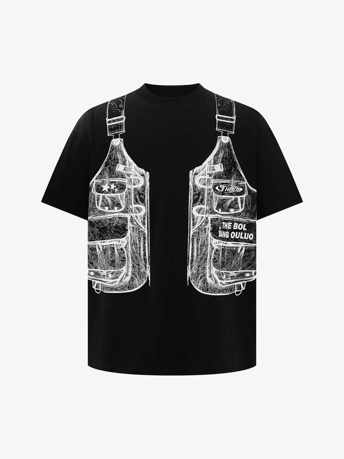 Jacket Print Graphic T-Shirt-Coordom