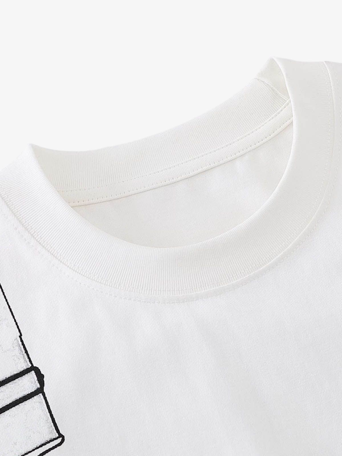 Jacket Print Graphic T-Shirt-Coordom