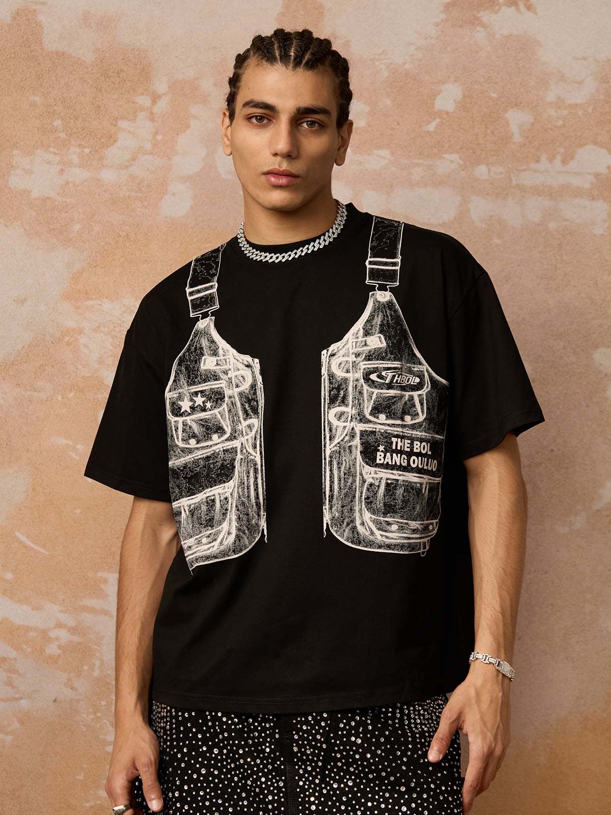 Jacket Print Graphic T-Shirt-Coordom