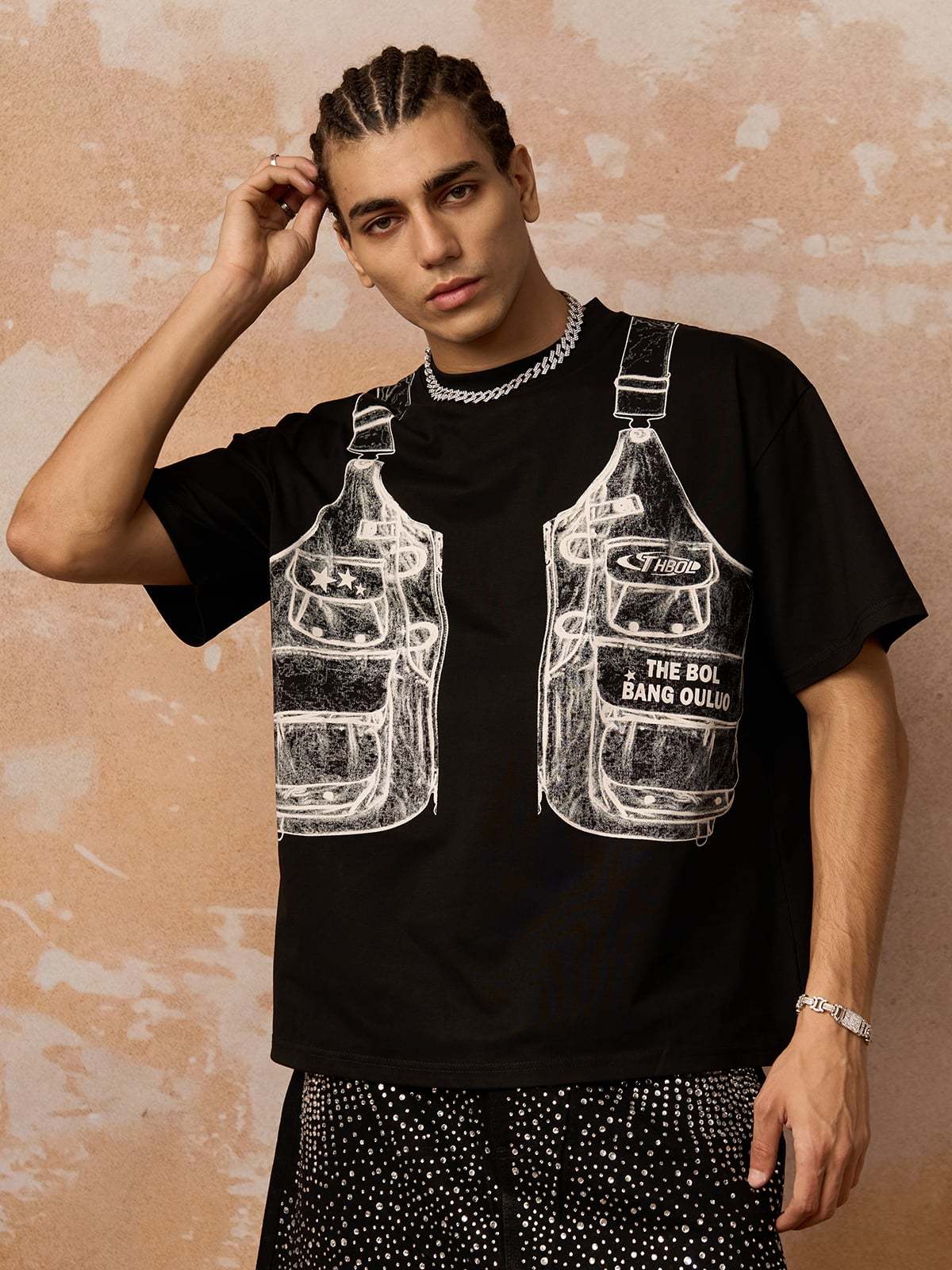 Jacket Print Graphic T-Shirt-Coordom