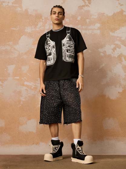 Jacket Print Graphic T-Shirt-Coordom