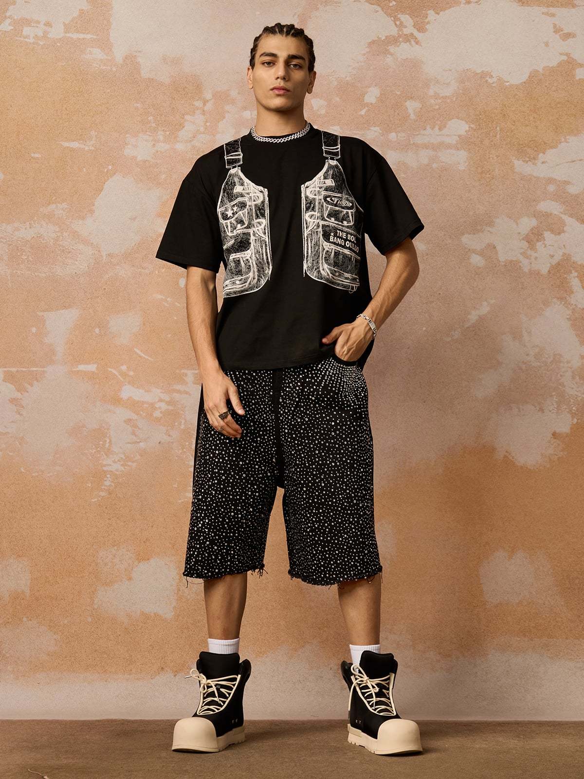 Jacket Print Graphic T-Shirt-Coordom