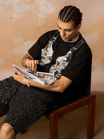 Jacket Print Graphic T-Shirt-Coordom
