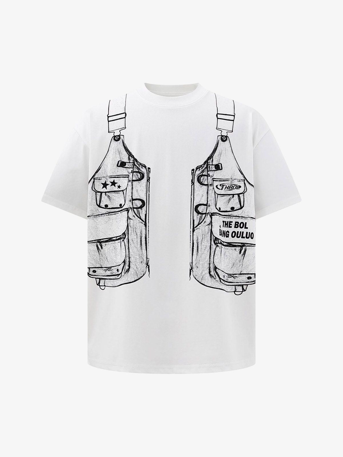 Jacket Print Graphic T-Shirt-Coordom