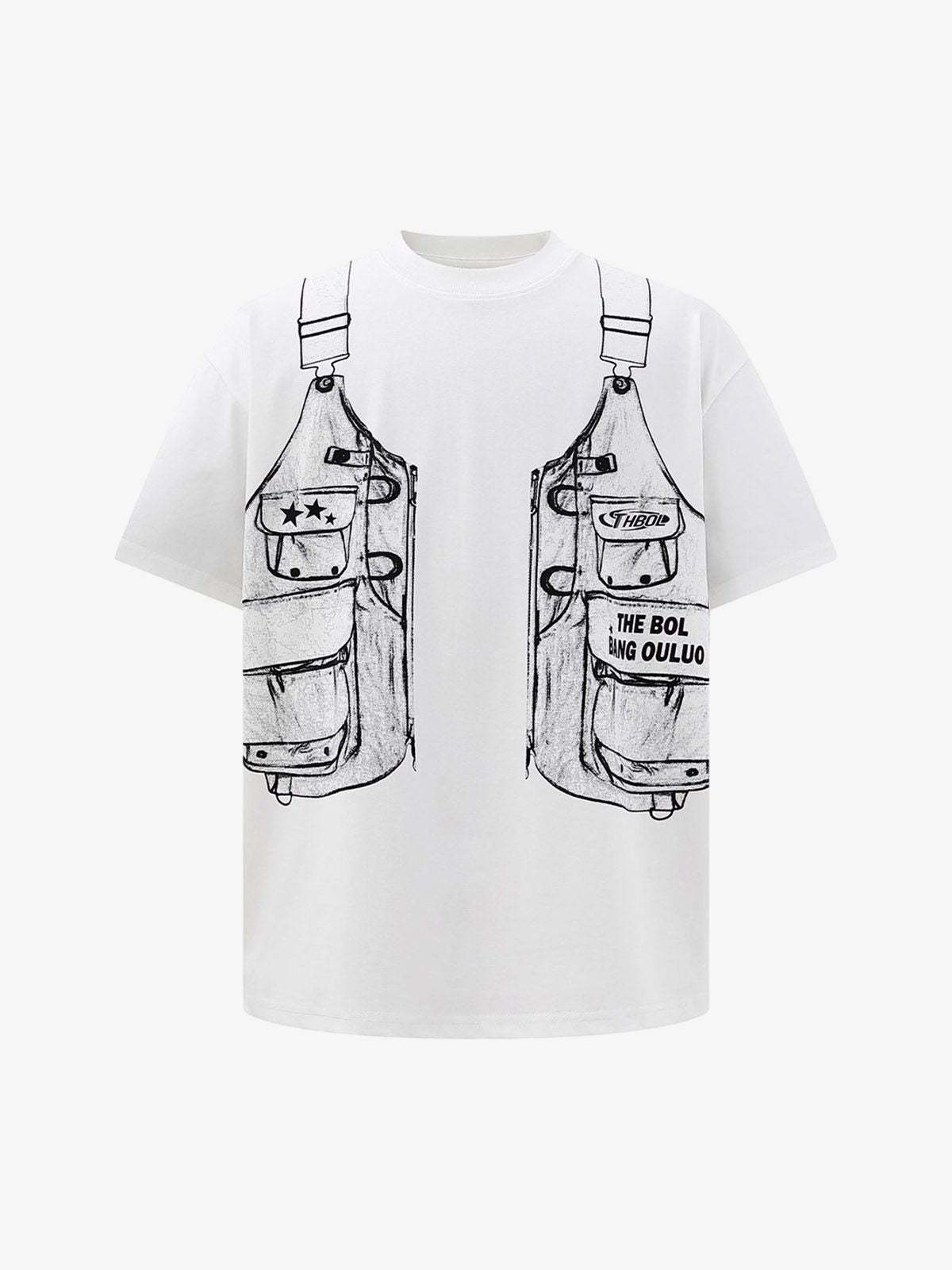 Jacket Print Graphic T-Shirt-Coordom