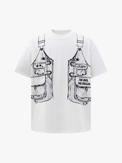 Jacket Print Graphic T-Shirt-Coordom