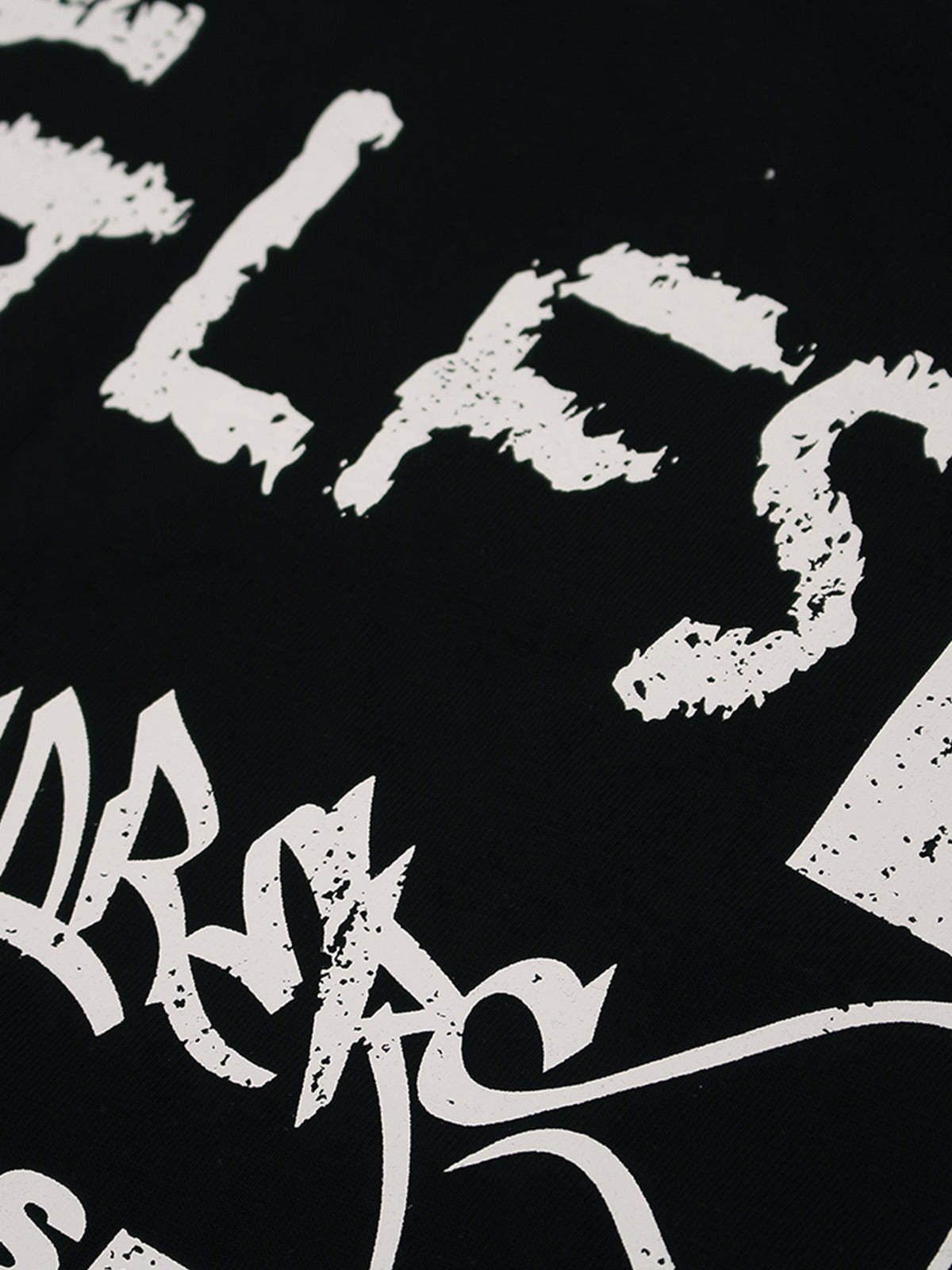 Retro Letter Lip Graphic T-Shirt-Coordom