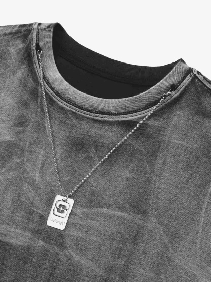 Thesupermade Metal Tag Street Rap T-Shirt-Coordom