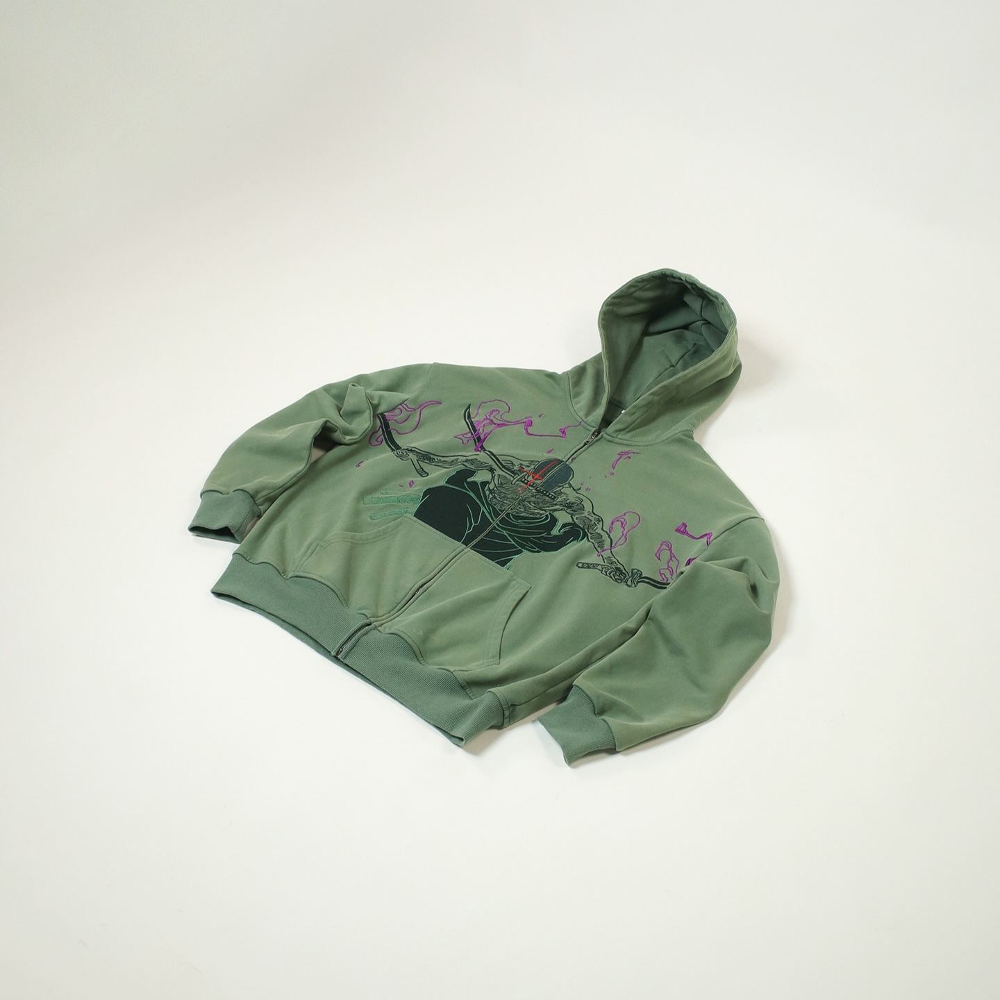 "KING OF HELL" ZIP UP HOODIE-Coordom