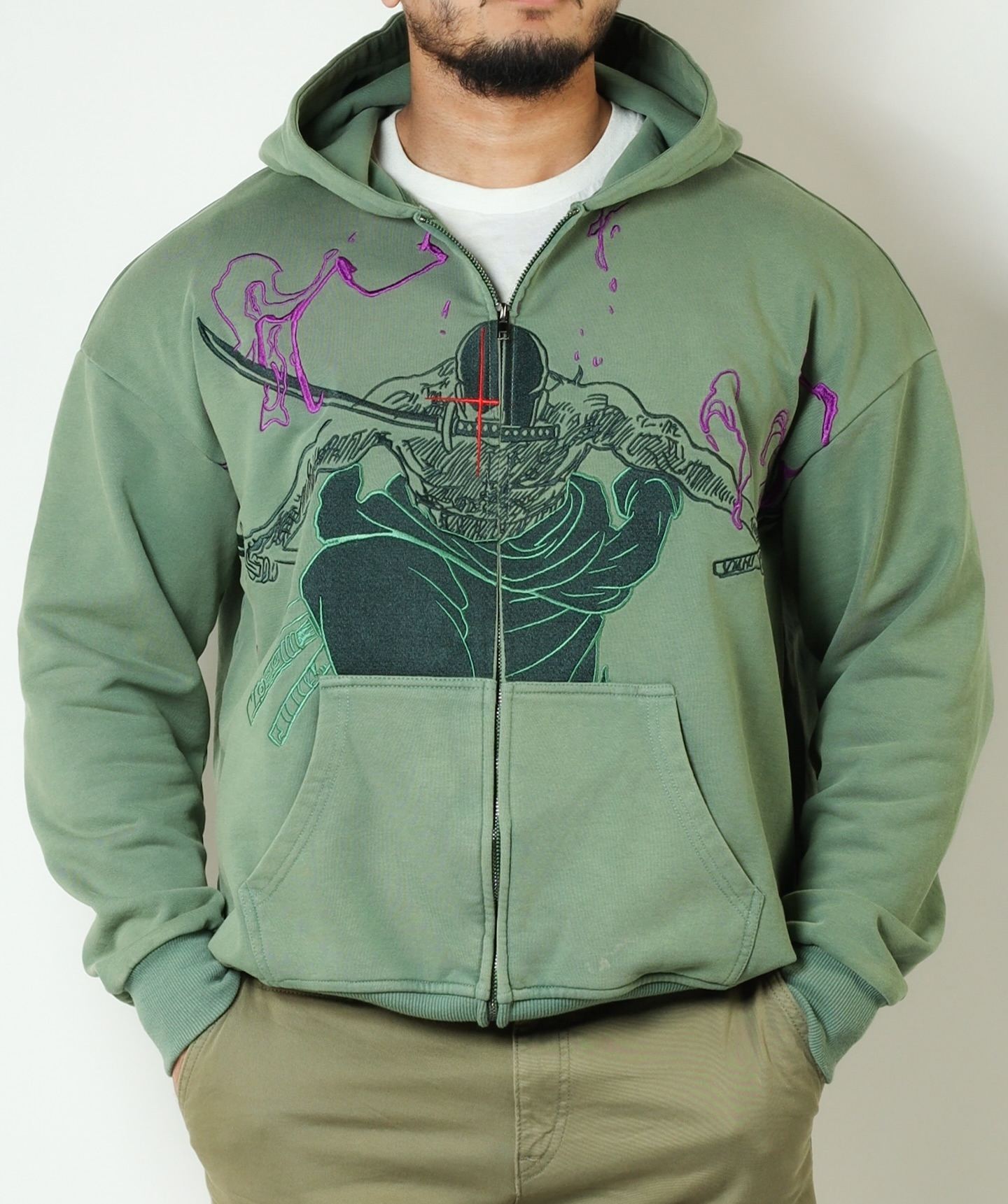 "KING OF HELL" ZIP UP HOODIE-Coordom