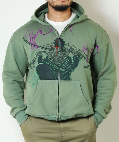 "KING OF HELL" ZIP UP HOODIE-Coordom