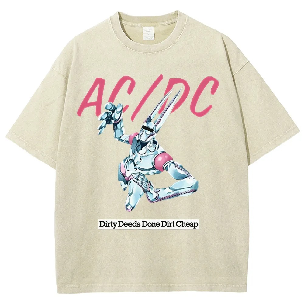 Jojo's Bizarre Adventure Unisex Fit Washed T-Shirt-Coordom