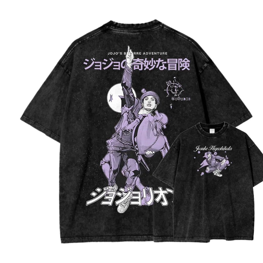 Jojo's Bizarre Adventure Unisex Fit Washed T-Shirt-Coordom