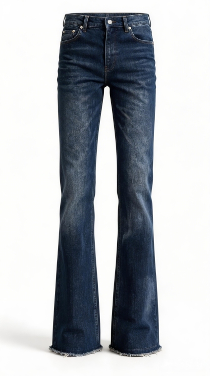 Vintage Washed Bootcut Jeans-Coordom