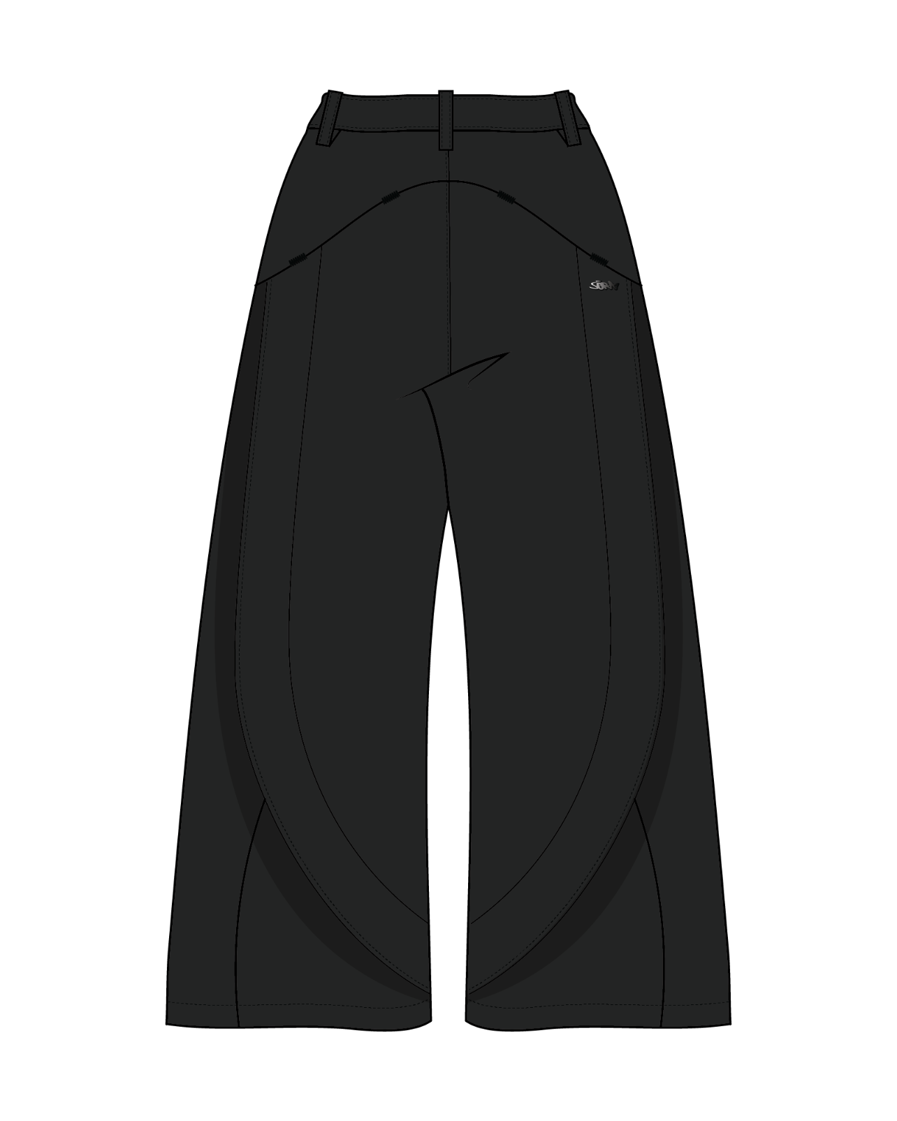 "REISHI" Wide Pants-Coordom