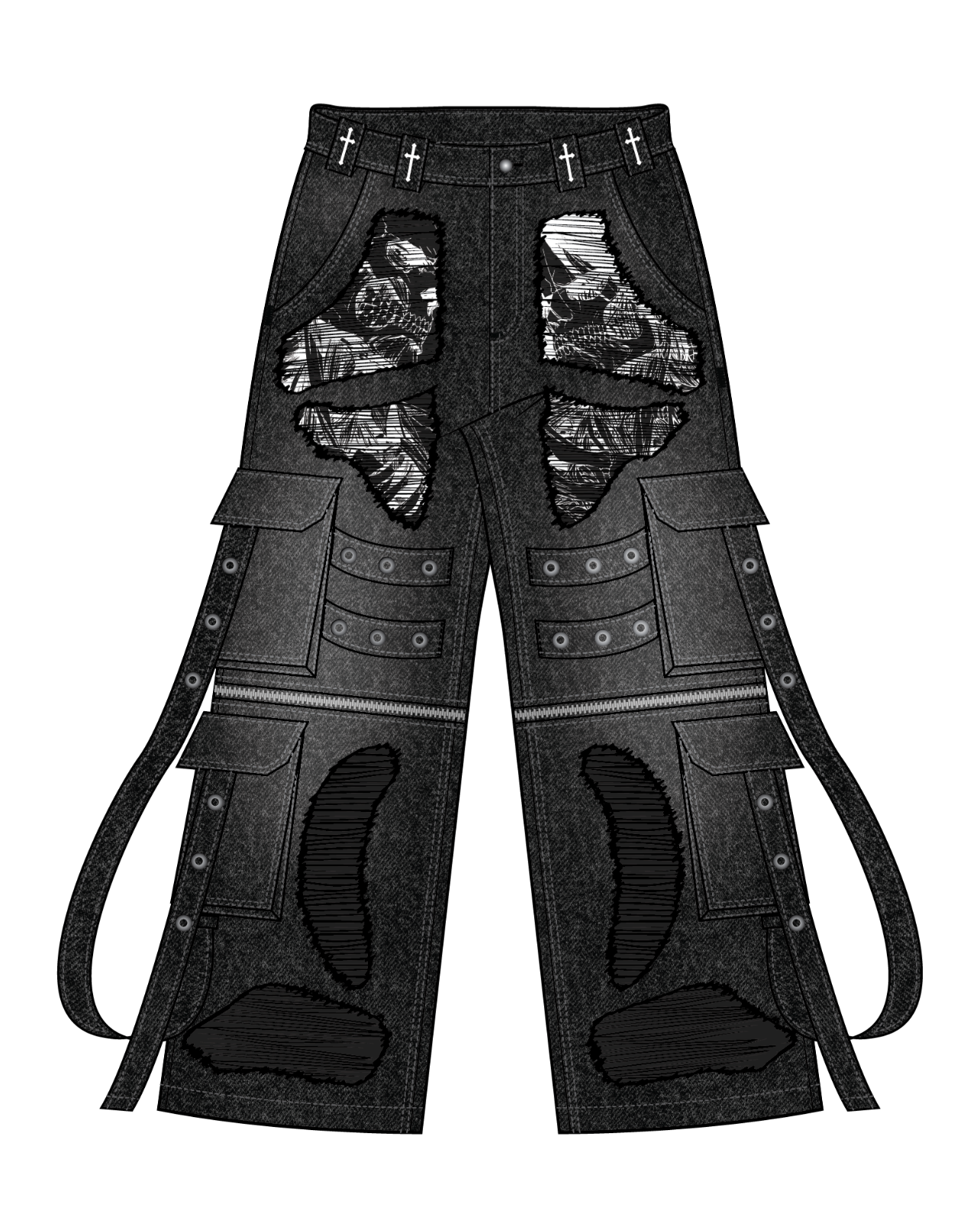 "Maria Wall" Cargo Pants-Coordom